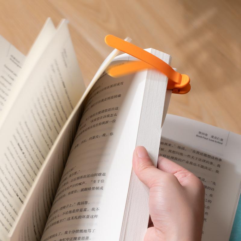 3pcs Silicone Automatic Bookmarks, Book Lovers Gifts forReading Women, Men, Kids, Readers, Unique Cute BookPage Holder Accessories, Stay in Place and Follow as YouRead