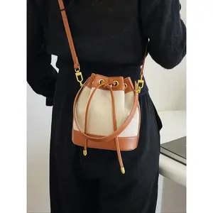 Women's Fashion Water Bucket Bag, Trendy Single Shoulder Crossbody Bag, Casual Handbag, Versatile Retro Style, New Arrival, Fashionable Bucket Bag