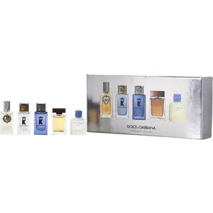 Dolce & Gabbana Variety Set-5 Piece Mens Mini Variety With The One Edt & Light Blue Edt & K Edp & K Edt & Devotion And All Are Minis For Men