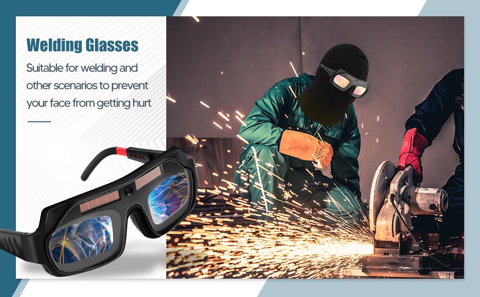 FIRMOAK Auto-Darkening Welding Goggles | UV/IR Protection & 1/25000s Reaction - TIG/MIG/ARC Helmet with Clear Lens, Welding Accessories, Tig/Mig/Arc Helmets detail 3