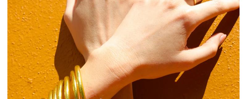 Gold All Weather Bangles® (Set of 9) - Serenity Prayer