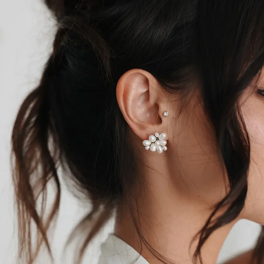 Sublime Pearl Cluster Earring