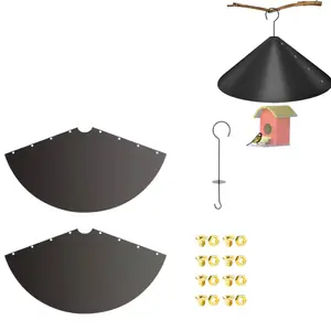 16 Inch Squirrel Baffle for Bird Feeder Pole - Universal Squirrel Proof Bird Feeders for Outdoors,Weather Resistant Cone Guard for Garden Bird Houses