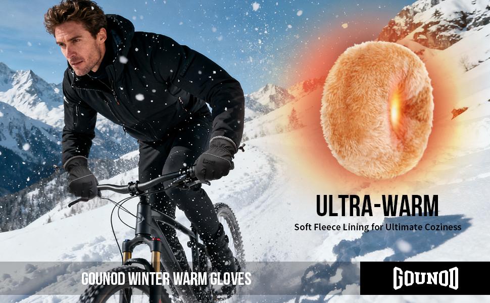 2 Pairs Touchscreen Ski Gloves Insulated Waterproof Cold Weather Warm Gloves for Cycling Running Skiing & Driving Windproof Non-Slip Grip Winter Unisex Black outdoor Hiking Essentials Fallfreshness TikTokShopBlackFriday Thanksgiving Christmas Gift 2025 Sp