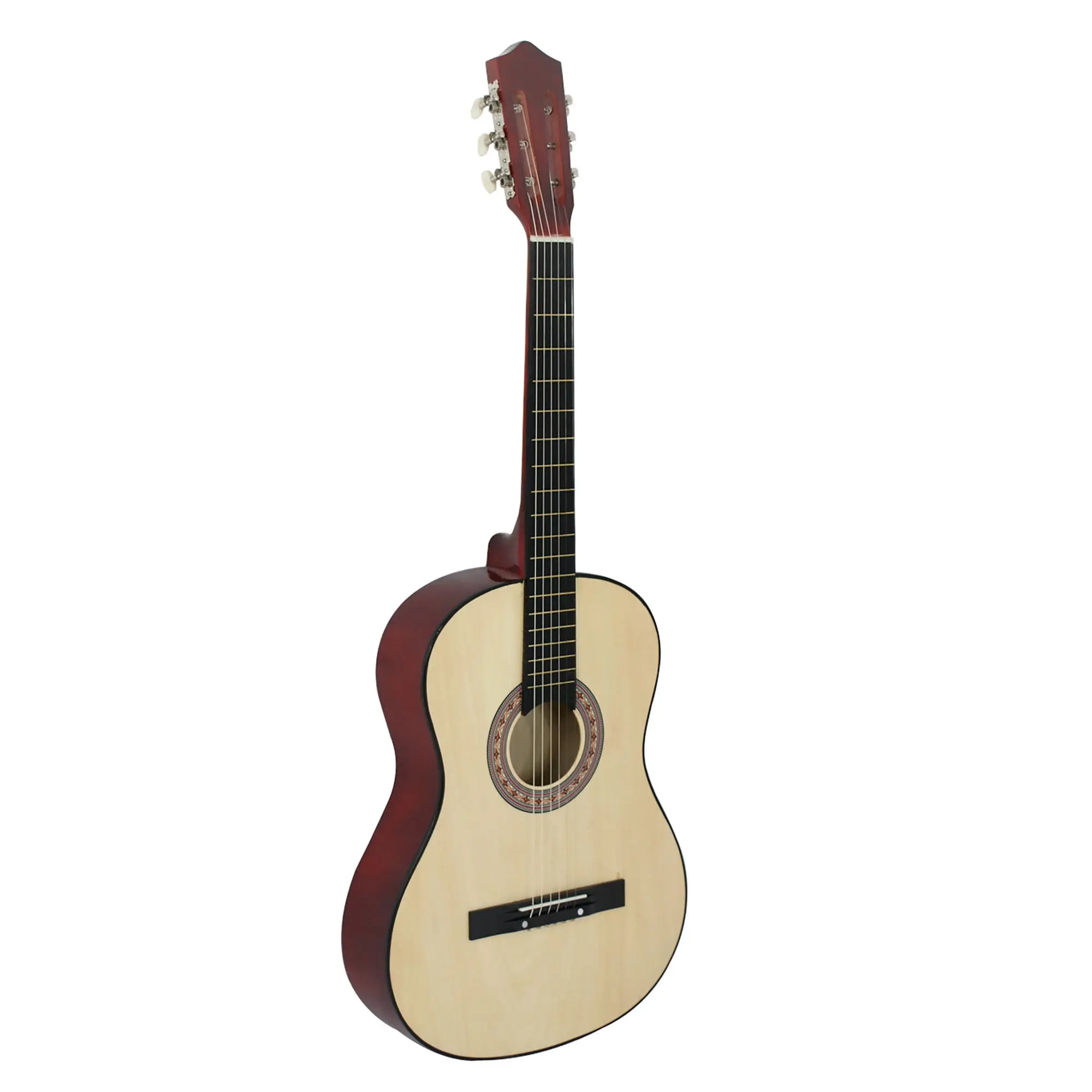 38" Beginner Acoustic Guitar Full Set - Natural Finish, Case, Strap, Tuner, Guitar Picks for Starters, Beginners, 4.7 Lbs,back to school,back to school haul