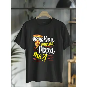 100% Cotton Funny You Wanna Pizza Me Food Pun Lover T-Shirt