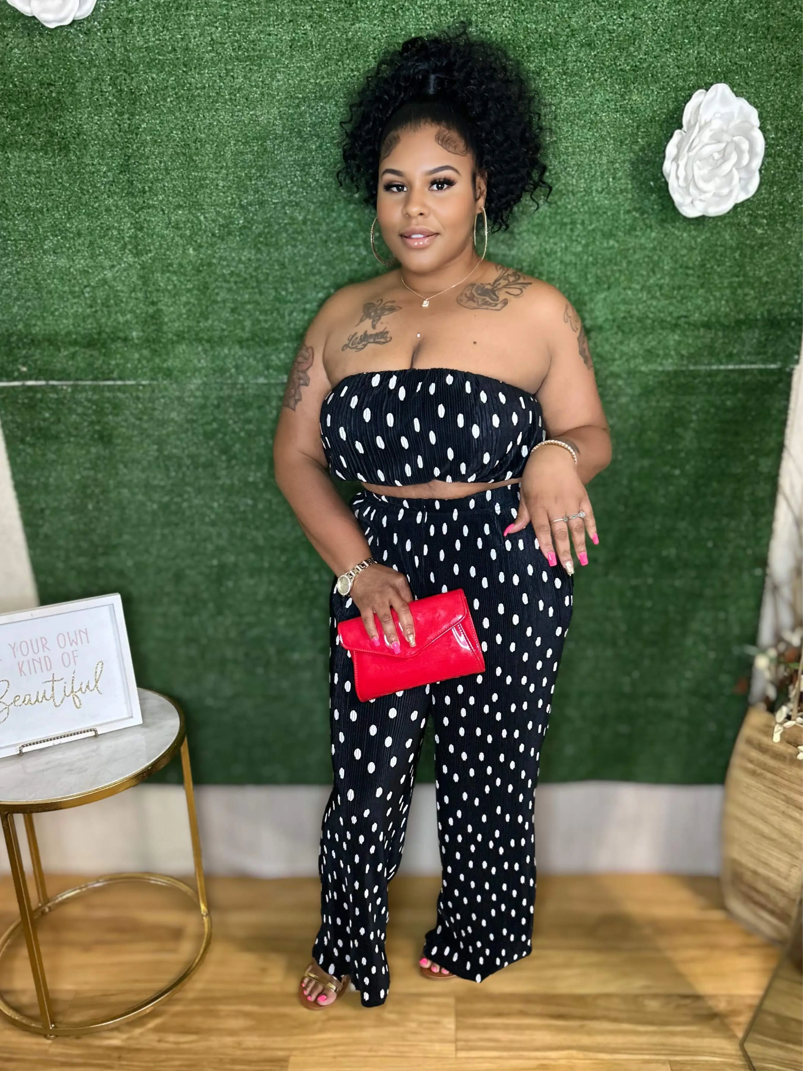 “Lover’s” Polka Dot Set