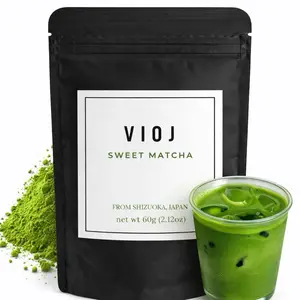 VIOJ Premium Sweet Matcha Tea Powder from Shizuoka Japan Authentic Rich Flavor Smooth Grassiness Creamy Sweetness 60g