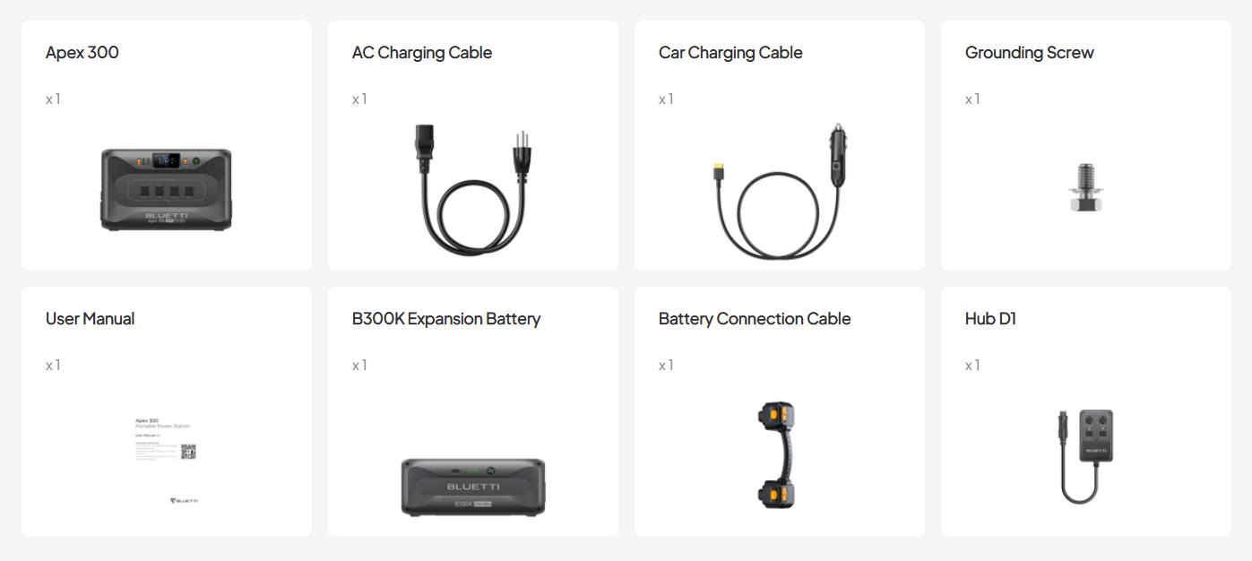 BLUETTI Apex 300 Solar Generator & B300K with Hub D1, 2764.8Wh LFP Battery Backup Power Station with 6 3840W AC Outlets, RV-Optimized DC Ports (50A Anderson), Ideal for Camping and RV Life