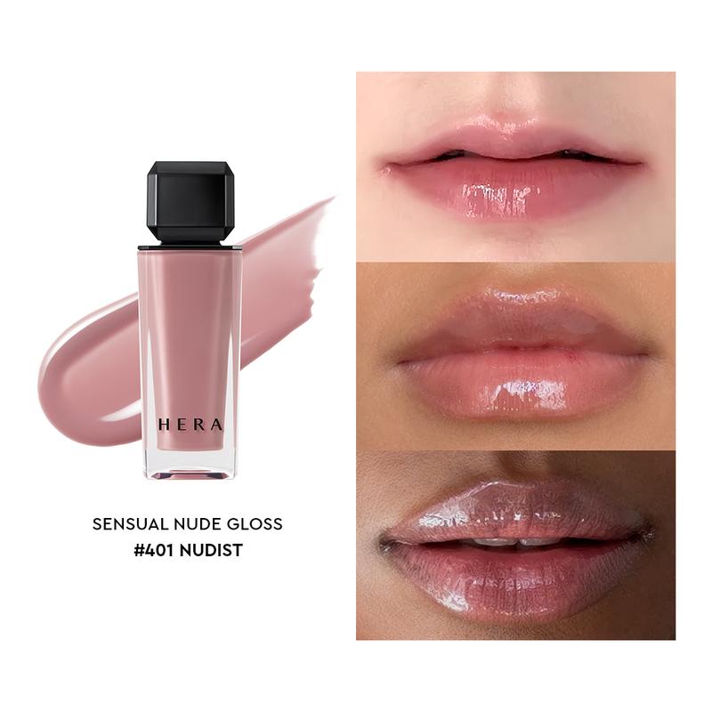 [HERA Official] SENSUAL NUDE GLOSS  – Volumizing Korean Lip Gloss for Smooth, Fuller-Looking Lips | Sheer & Glossy Finish, Non-Sticky, Moisturizing & Hydrating