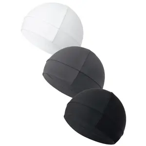 3pcs Simple Style Plain Color Skull Beanie for Men & Women, Casual Sportive Breathable Beanie Hat for Outdoor Sports for Men & Women, Fitted Hats, High Quality Hat