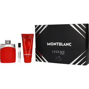 Mont Blanc Legend Red Set-Eau De Parfum Spray 3.3 Oz & Shower Gel 3.3 Oz & Eau De Parfum Spray 0.25 Oz For Men