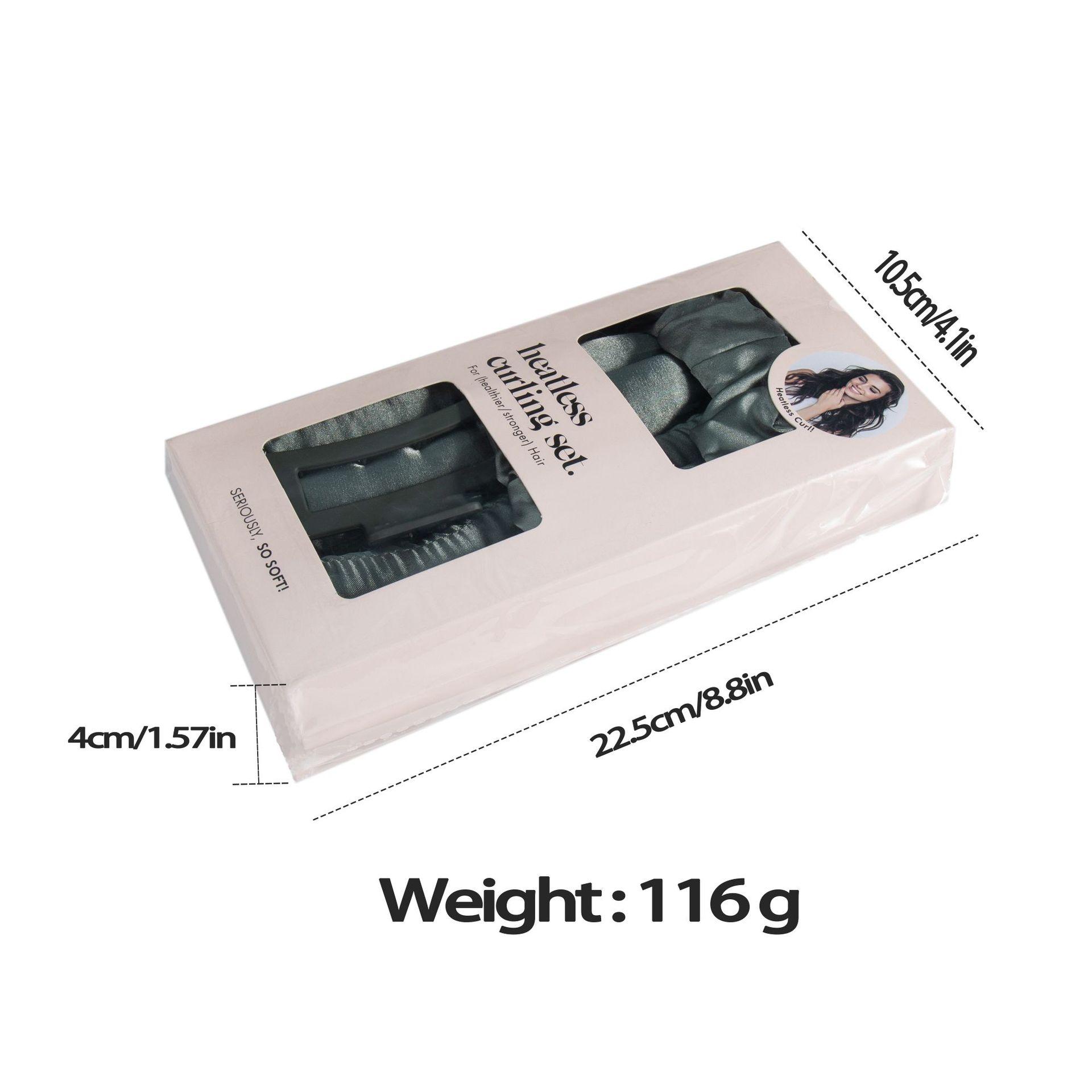 Overnight Heatless Curing Ribbon | Silk Sleep-Friendly HairRoller for Natural Waves | No Damage Bedtime Styling Setwith Secure Clips