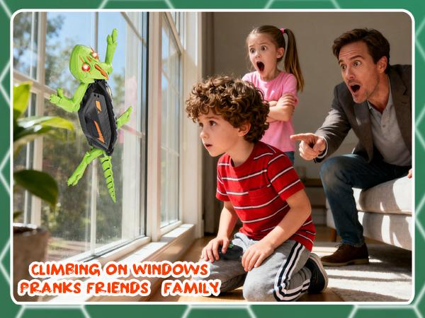 Wall Crawler Gecko TikTokShopBlackFriday Remote Control Toy Electric Lizard with LED Glowing Eyes 360° Spin Rechargeable Christmas  STEM Tech Gift for Kids Ages 6-12