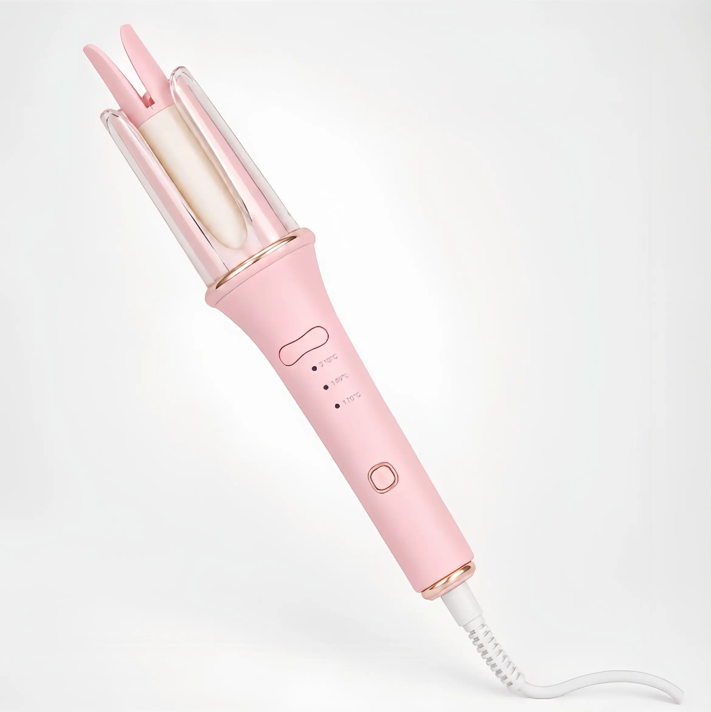 Adults' 25mm ABS Plastic Automatic Hair Curler for Beginners - Single Item Hair Styling Tool with 2-Way Rotating, Ionic Care, 3 Heat Settings, Straight Function, Curl Enhancement, Damage-Free Daily Care, Gift-Ready