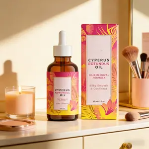 Cyperus Rotundus Oil Hair Growth Inhibitor for Women Men Natural Plant Extract Moisturizes Skin on Body Face Smooth Moisturizing Formula Moisturizer Body Care Hair Removal Depilatory Wax wax waxing kit hair removal creams