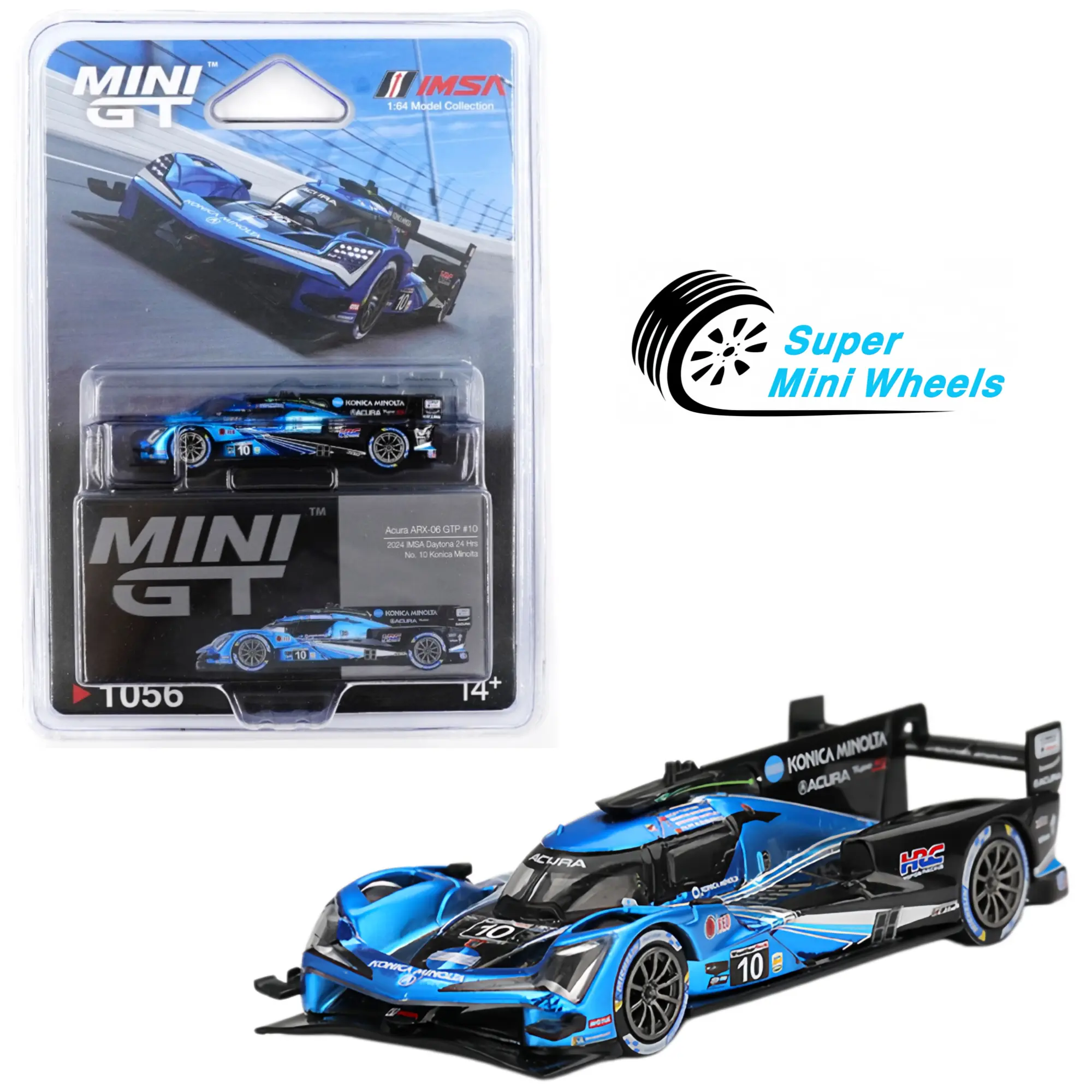 Mini GT 1:64 Acura ARX-06 GTP #10 Wayne Taylor Racing & Andretti 2024 IMSA #1056