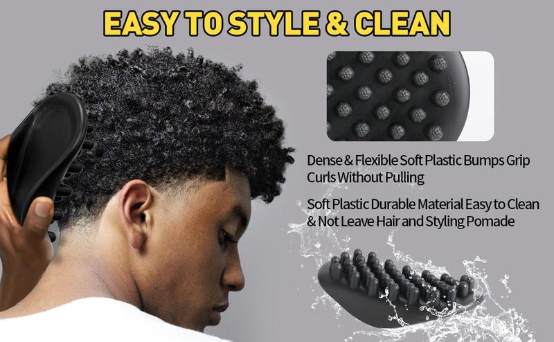 Wave Pomade Hair Twist Sponge Brush for Black Men Afro Curl Sponge Ideal for Curly Rubber Hair Pomade As Boyfriend Father New Year Gift
