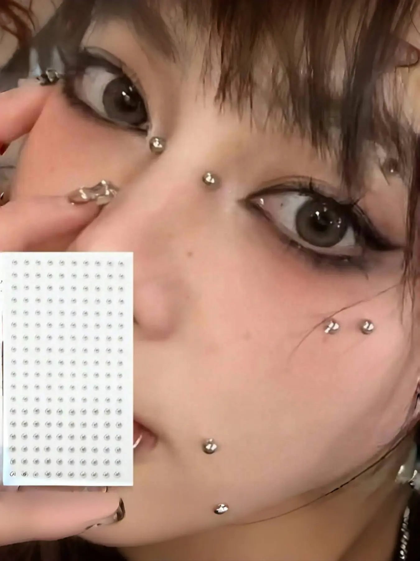 180pcs Waterproof Fake Piercing Kit, Fake Nose Piercings, Self-Adhesive Lip, Eyebrow, Nose Rings & Belly Jewelry, Non-Pierced Body Jewelry Set