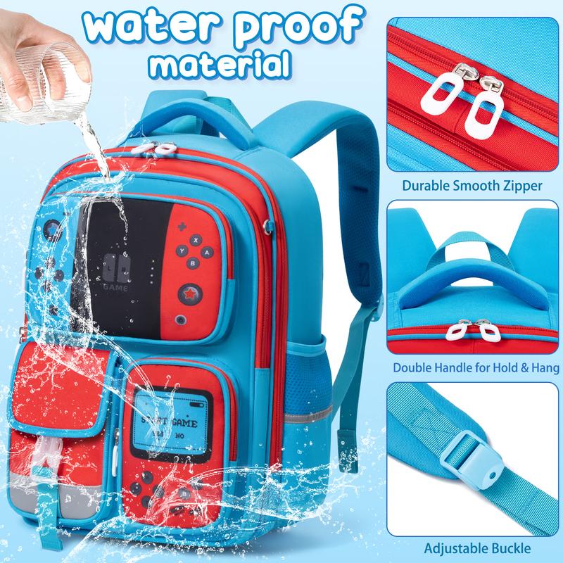 Fimibuke 3PCS Waterproof Backpack Set – Includes School Bag, Lunch Box & Pencil Case, Lightweight, School Backpack Book Bag for Back-to-School Students