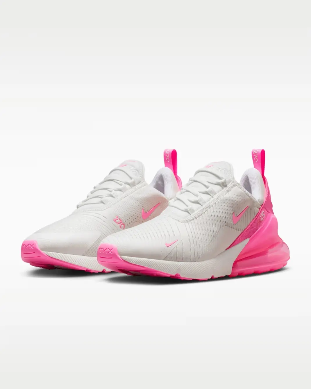 Women's Nike Air Max 270 Summit White Pink Spell Summit White Trainer Sneaker HJ3222 104