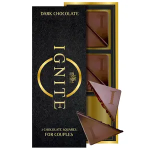 [HOT - 2026!!] Ignite Dark Chocolate Bars – Premium 60% Cocoa Squares for Couples – Luxurious Dark Chocolate Crafted