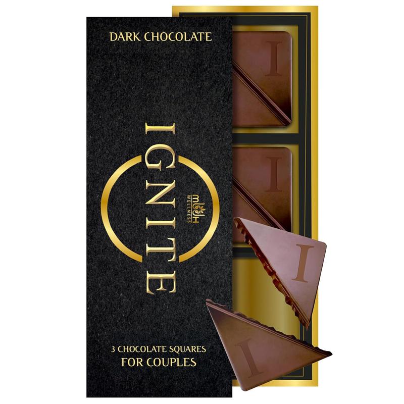 [HOT - 2026!!] Ignite Dark Chocolate Bars – Premium 60% Cocoa Squares for Couples – Luxurious Dark Chocolate Crafted