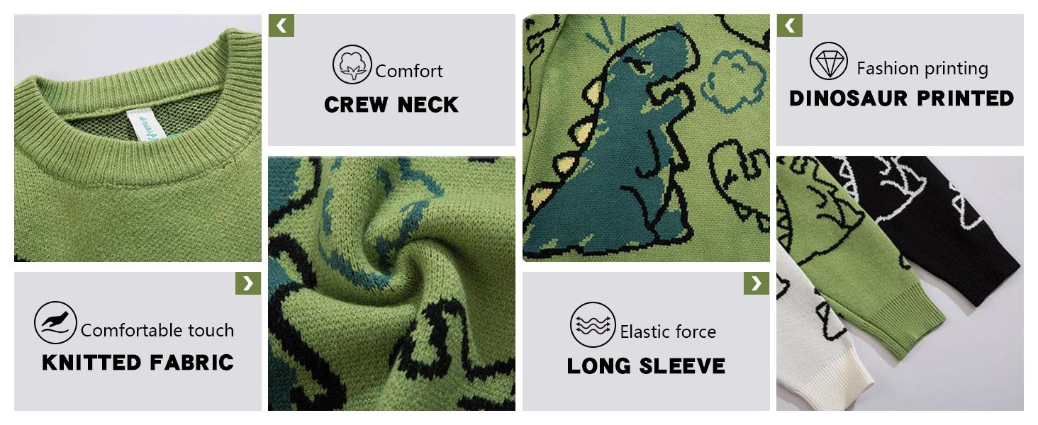 Vintage Sweater Grandpa y2k Oversized Casual Cable Knit Sweater Pullover Graphic Crewneck Tops Long Sleeve