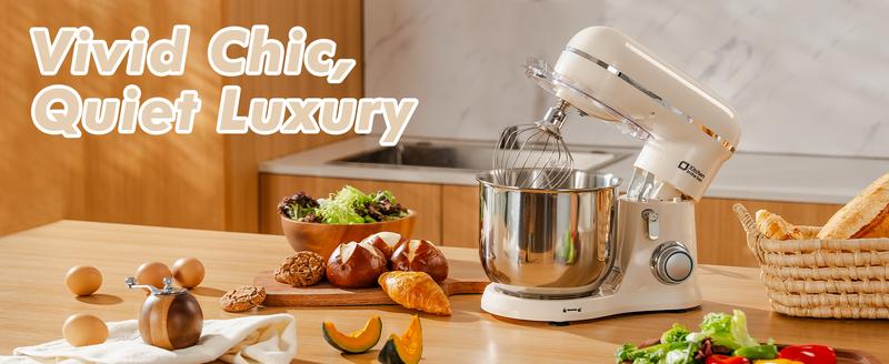 Kitchen in the Box Stand Mixer, 3.5QT Compact Kitchen Electric Mixer with Steal Mixing Bowls, 10-Speed Tilt-Head, Dough Hook, Flat Beater, Whisk – Lightweight, Small Stand Mixer for Baking, Cooking, Daily Use Kitchen in the Box Stand Mixer, 3.5QT Compact Kitchen Electric Mixer with Steal Mixing Bowls, 10-Speed Tilt-Head, Dough Hook, Flat Beater, Whisk – Lightweight, Small Stand Mixer for Baking, Cooking, Daily Use