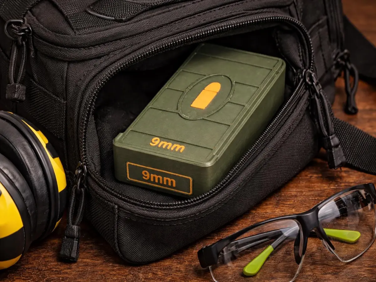 3D Printed 31rnd 9mm Ammo Storage Box | Compact Range Organizer