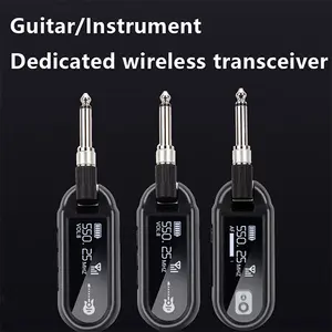 M-02 UHF Guitar Wireless Transmitter/Receiver | 30m Range, Active Noise Cancelling, Type-C Charge, 8H Battery, Multi-Unit Use
