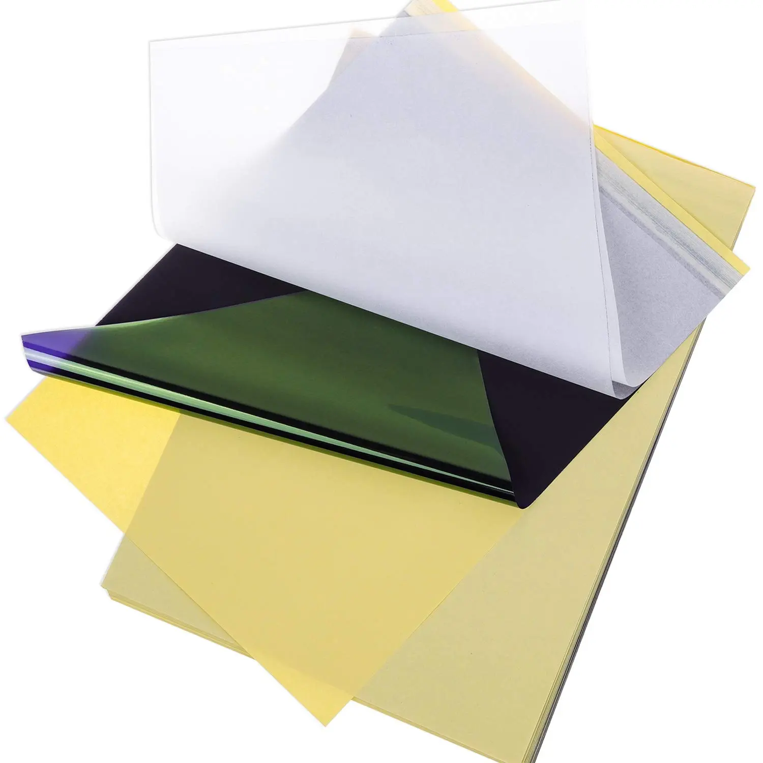 Tattoo Stencil Paper Kit Pack, 35 A4 Size 4-Ply Carbon Layer Sheets for Freehand Trace & Transfer Images, Smooth Accessory for Tattooing Artists & Thermal Copier