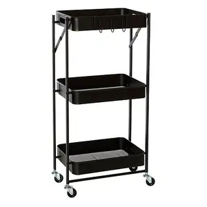 Origami 3-Tier Foldable Rolling Cart