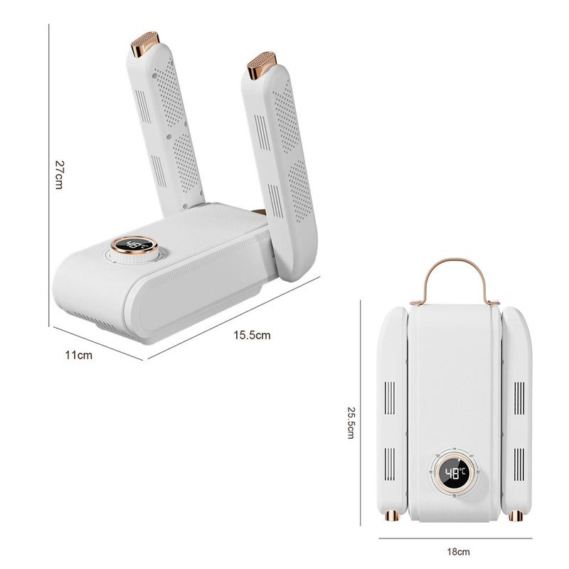 360° Digital Shoe Dryer with Hot Air Circulation,Temperature Display, Fast Drying for All ShoeTypes,Upgraded Temperature Control Boot Dryer ShoeDryer Portable Glove Dryer & Boot Warmer, AutomaticShut-Off Timer, Folding Design, Smart Panel