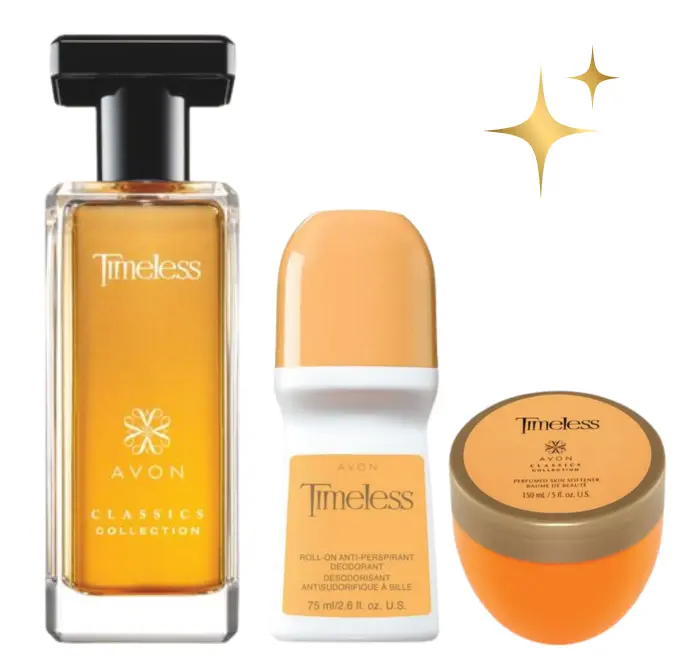 Timeless Classics Set Perfume + Deodorant + Body Cream AVON
