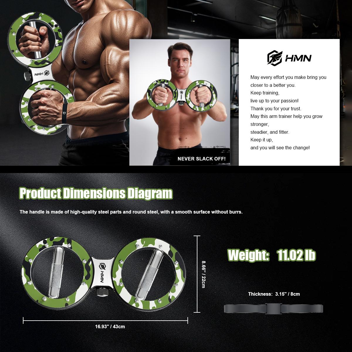 【Featured TikTok Products】HMN Adjustable Resistance 360-Degree Rotatable Forearm Exerciser | Premium Stainless Steel Hand Strength Training Device Multi-Functional Burn Machine for Home Gym Workouts | Valentine's Day Special Sale 【Featured TikTok Products】HMN Adjustable Resistance 360-Degree Rotatable Forearm Exerciser | Premium Stainless Steel Hand Strength Training Device Multi-Functional Burn Machine for Home Gym Workouts | Valentine's Day Special Sale