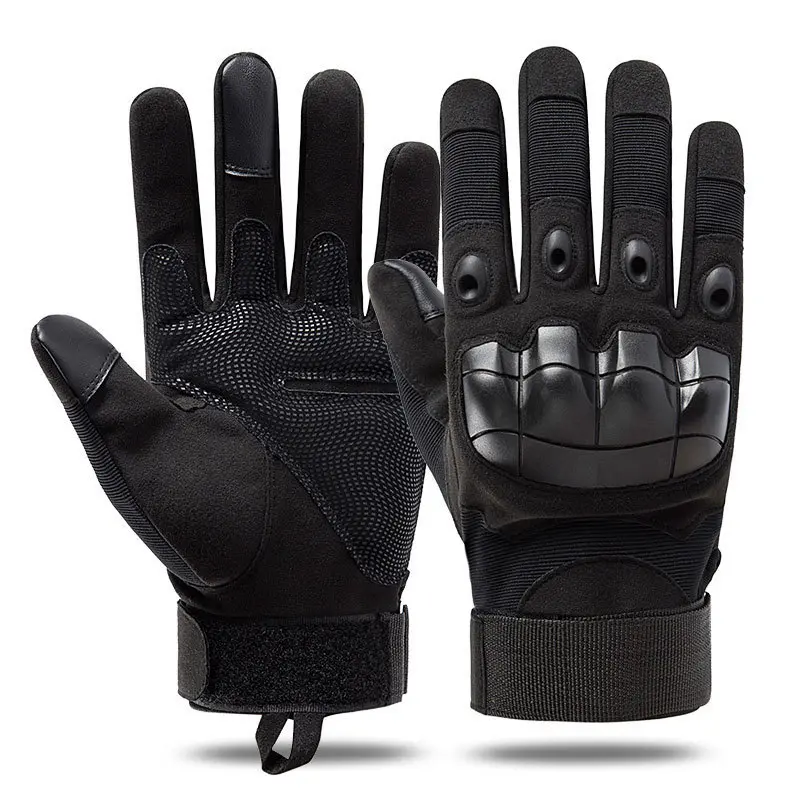 Tactical Full Finger Gloves, Touchscreen, Breathable, Non-Slip Outdoor Gloves for Motorcycle Riding, Cycling, Hiking, Camping, Training, Men & Women