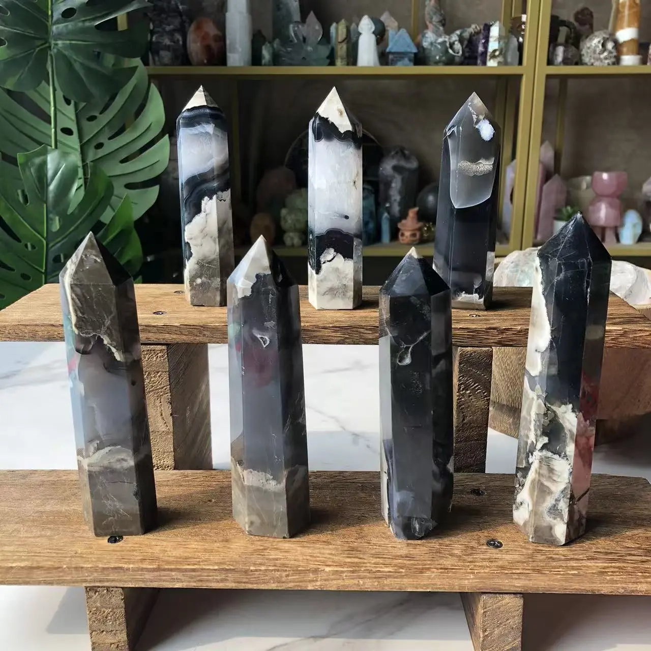 Natural Crystal Volcano Agate Tower Collection Natural Crystal Volcano Agate Tower Collection