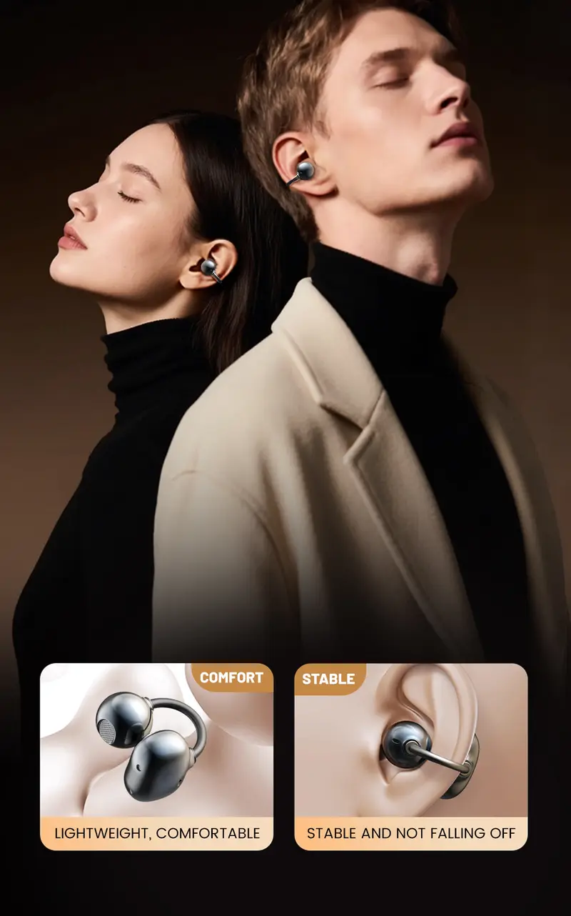 Open-ear wireless earbuds product view