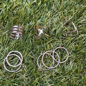 RINGS PACK - Assorted Silver Rings for Everyday Wear Accessories