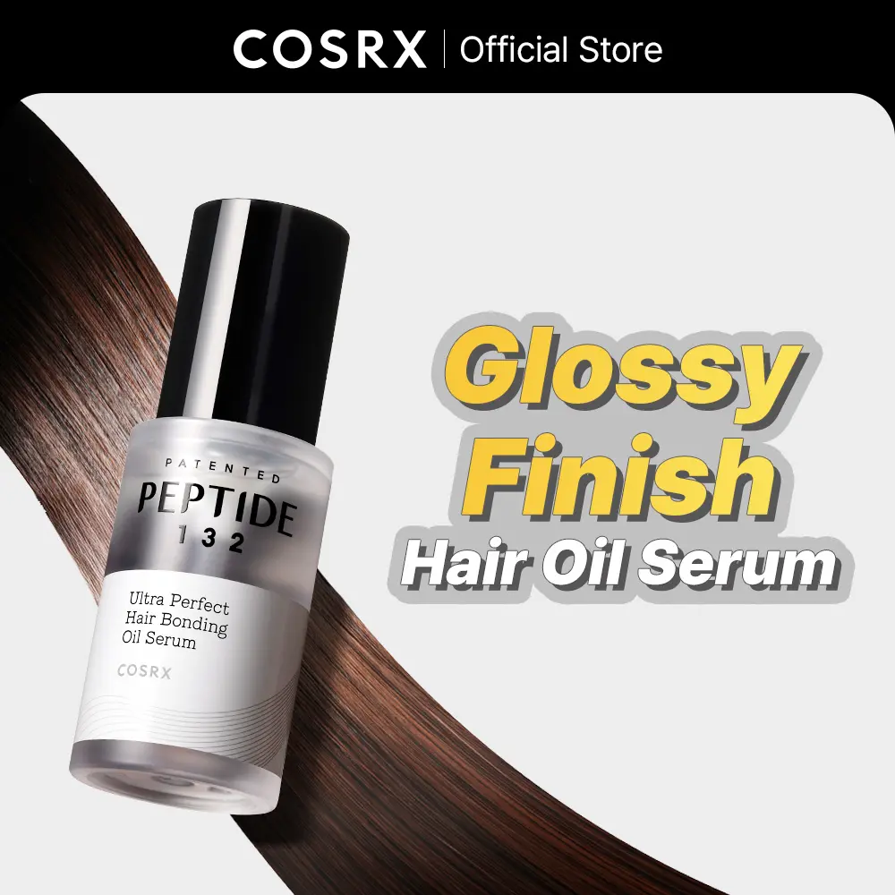 COSRX Peptide-132 Bonding Oil Serum, Lightweight Treatment for Molecular Repair & Shiny Hair, Keratin Haircare for All Hair Types, 30mL, Adults