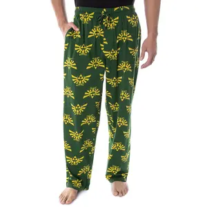 Nintendo Men's The Legend of Zelda Hyrule Crest Soft Touch Cotton Pajama Pants