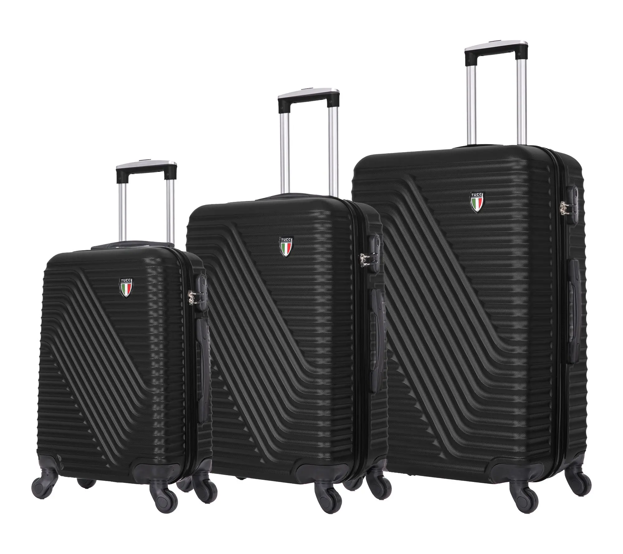 TUCCI Italy TRAVOLA 3PC Hardside Luggage Set (20", 24", 28") TUCCI Italy TRAVOLA 3PC Hardside Luggage Set (20", 24", 28")