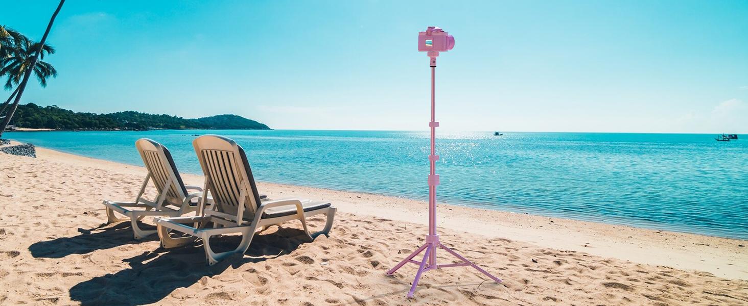 UBeesize 88" Flexible Tripod Stand with Gooseneck Arm, Remote & Phone Holder — Overhead Selfie Stick for Video Recording, Live Streaming, Watching, Cooking — Compatible with iPhone, Android & Camera