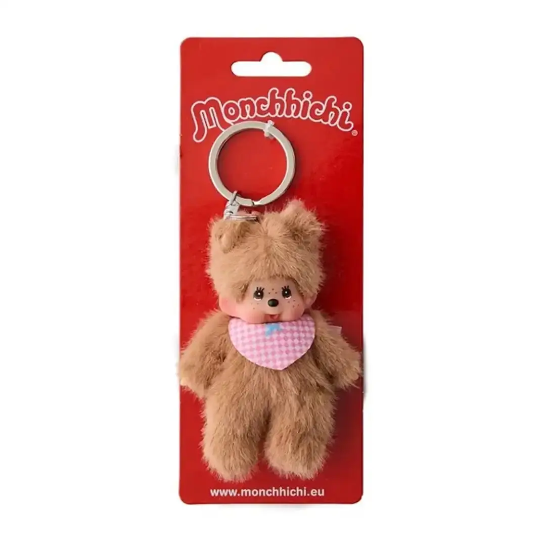 Monchhichi Bearchichi Plush Keychain, Plush Charm Single Keychain Fashion Accessory, Everyday Use