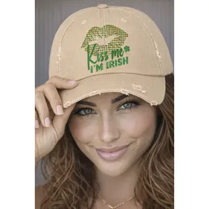 Kiss Me I’m Irish Hat | St Patrick’s Day Hat | Funny Irish Baseball Cap | Lucky Shamrock Hat | St Paddy’s Day Party Hat