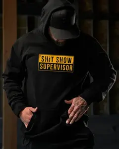 Shit Show Supervisor Hoodie – Blue Collar Job Humor T Shirt, Working Class Sweatshirt