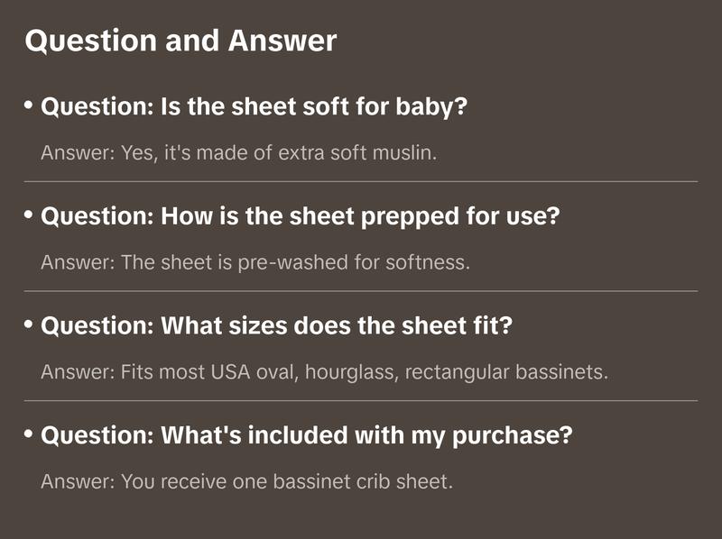 Extra Soft Bassinet Muslin Crib Sheet