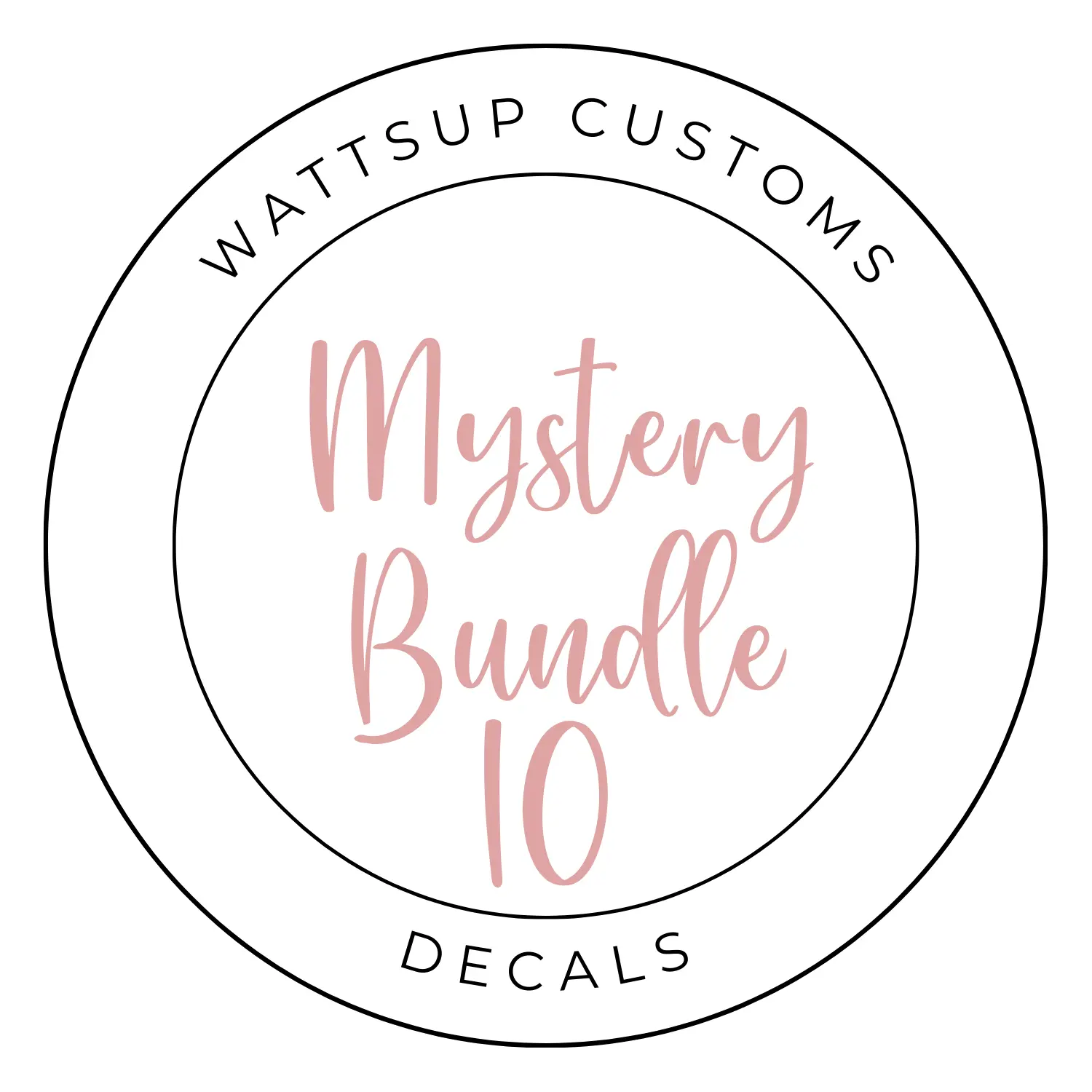 Wattsup Customs Mystery Decals Bundles - High-Quality UV DTF Decals - Durable & Long-Lasting Designs
