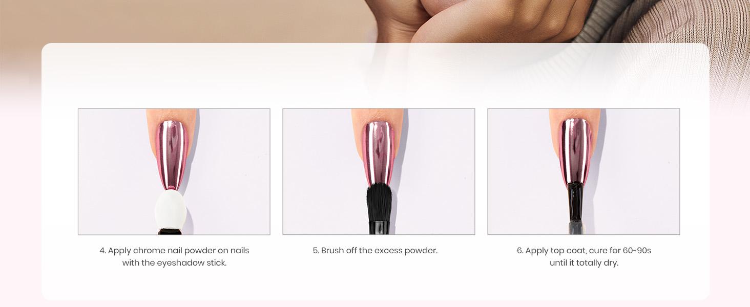 Beetles Mirror Effect Nail Chrome Powder with Top Coat Holographic Aurora Iridescent Pearlescent Manicure Nail Art Decoration Glitter Gifts Beauty Products Fall Nail Halloween Nail Black Friday Winter Nail Christmas Gift